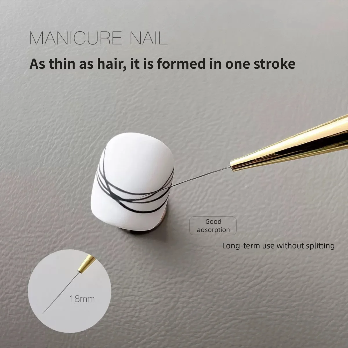 5Pcs Professional Nail Art Liner Brushes Set Fine Line Nail Brush Thin Detail Precision Drawing Brushes for Gel Nail Polish