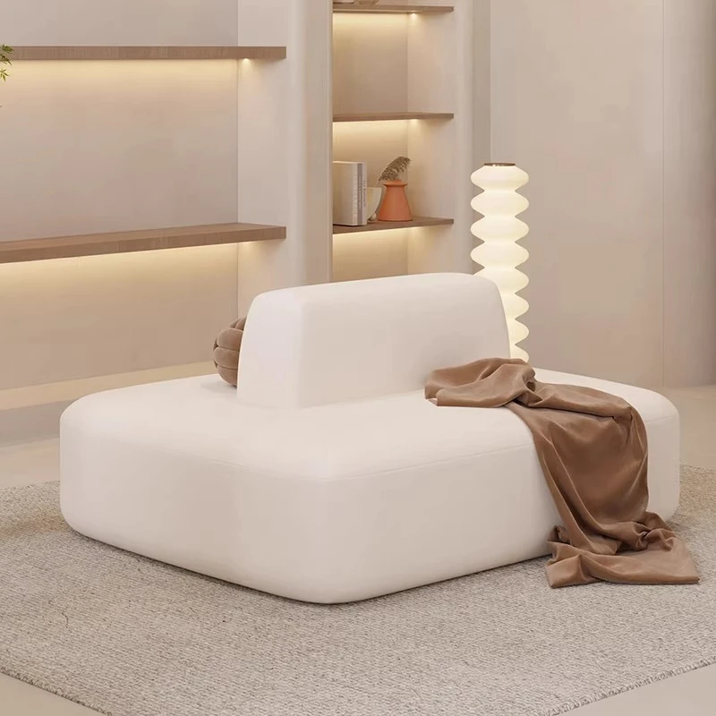 

Double-sided sofa small apartment milk tea shop hotel beauty salon clothing store special-shaped lounge area sofa