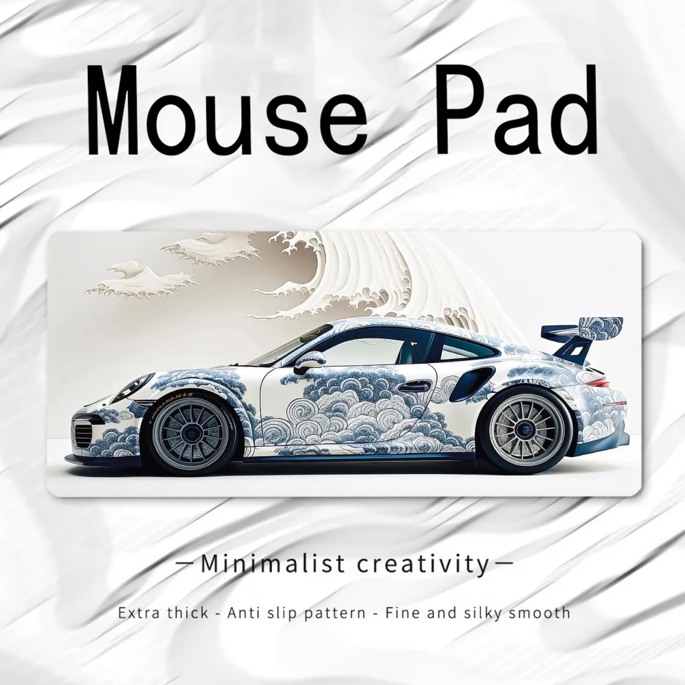 

Большой коврик для мыши Racing Car XXL 80x30 см, игровой коврик для клавиатуры и мыши, резиновый коврик для стола
