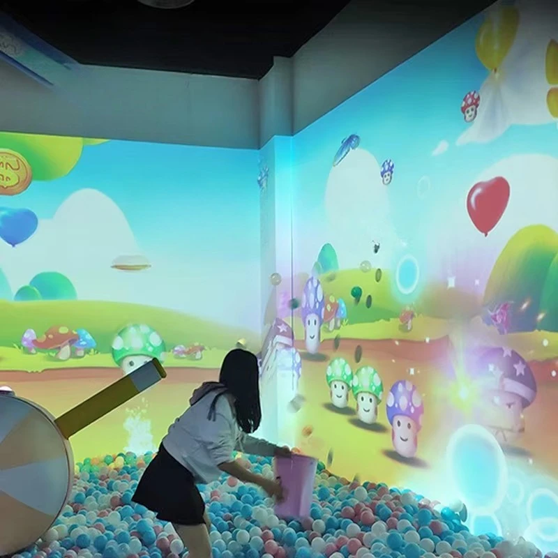 Kids Amusement Park Interactive Projection Game Touch Screen Ball Soft Play Projection Wall Games Indoor Playground Equipment