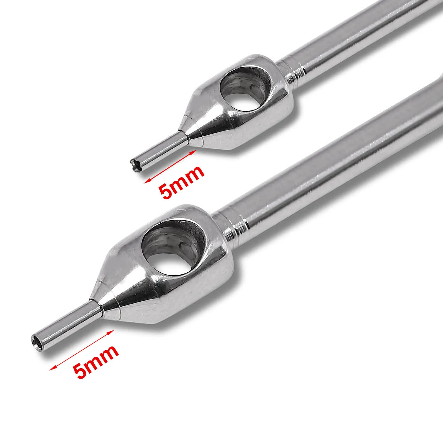 1/5/10pcs 5mm 316 Stainless Steel Hair Follicle Extractor, FUE Punch Hair Transplant Implanter Tools 0.7-1.2mm Sizes