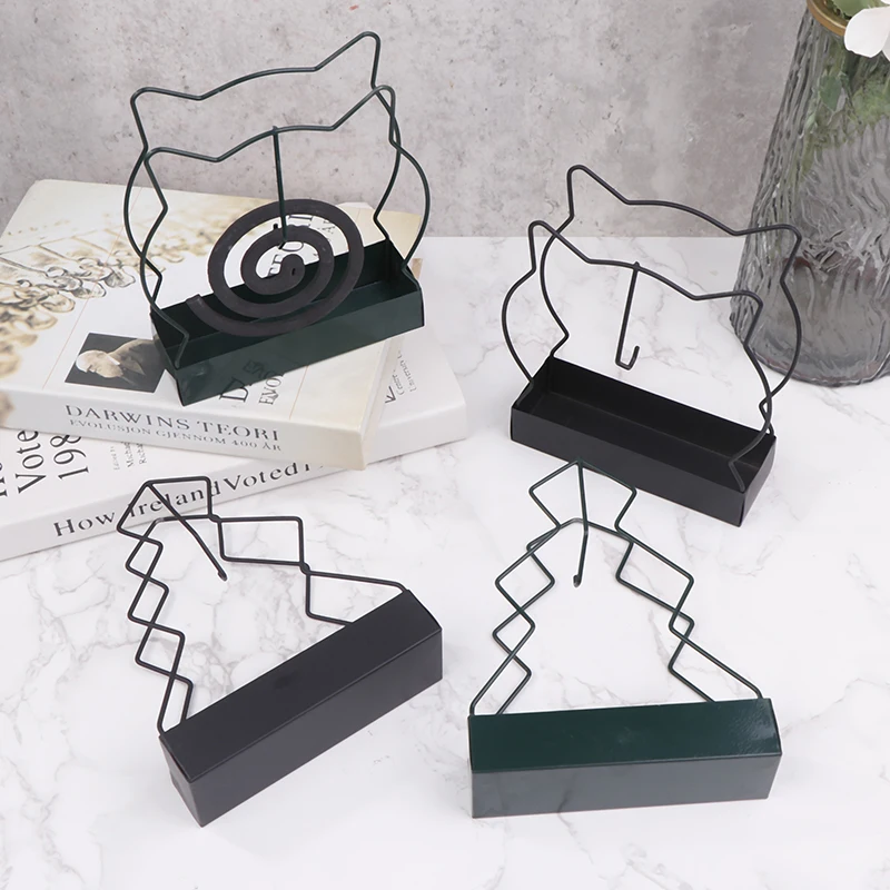 Coil Incense Burner Frame Modern Repellent Incense Rack For Household Bedroom Patio Iron Mosquito Coil Holder Incense Holders