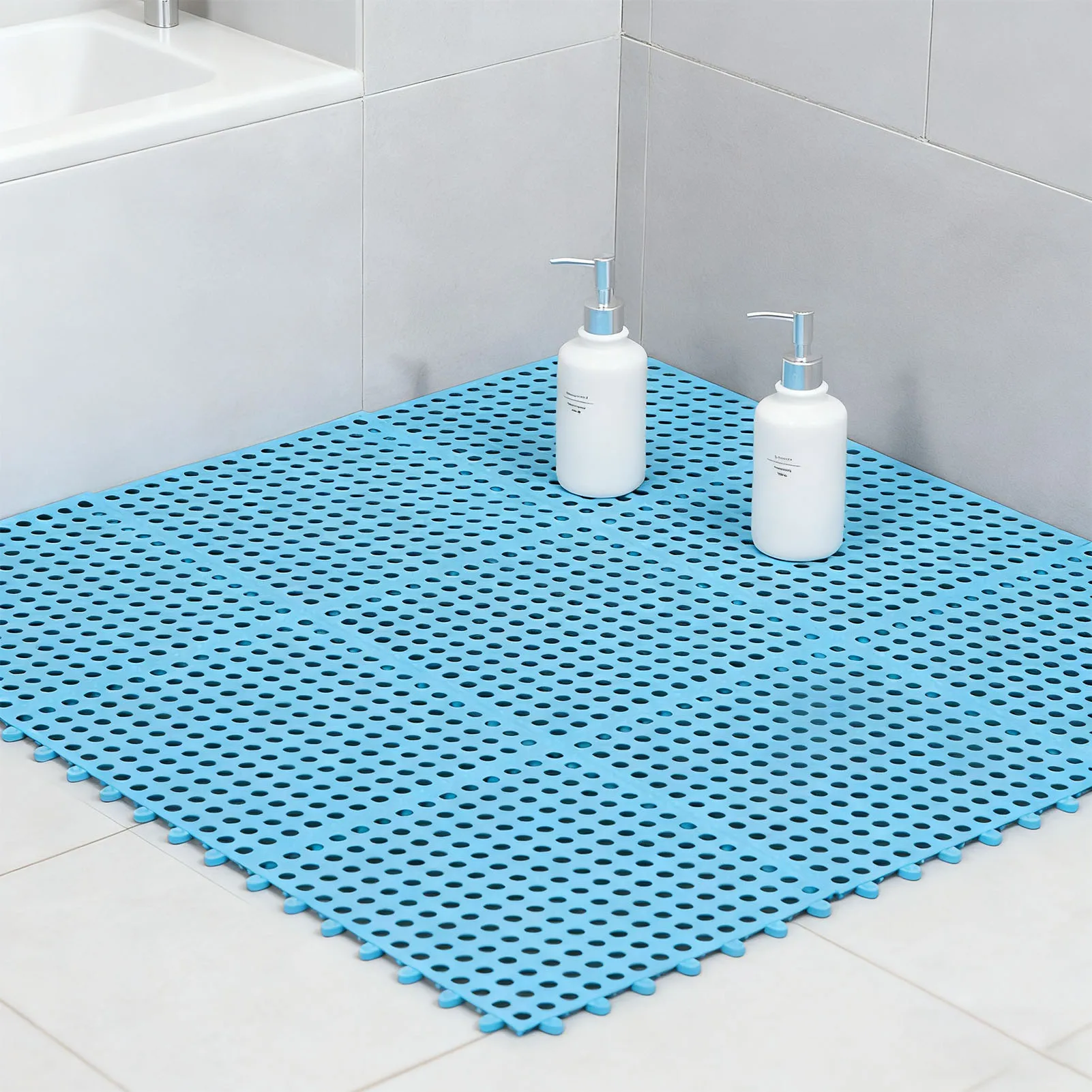 Badkamermat 30 x 30 cm, voorkomt uitglijden, comfortabele binnenbadmat voor badkamers, keukens, woningen, huishoudelijke producten
