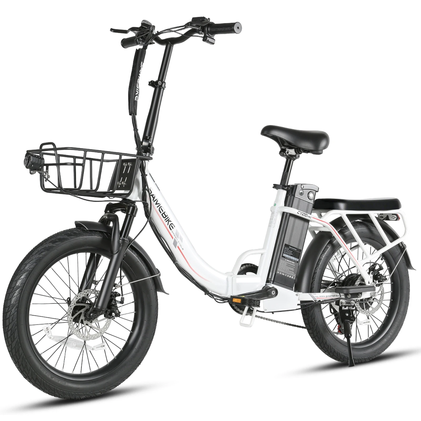 Samebike CY20 Pro Faltbares Elektrofahrrad für Erwachsene, 20 Zoll City E-Bike 250W mit 48V 13Ah Akku, 25 km/h und 50-100 km Reichweite