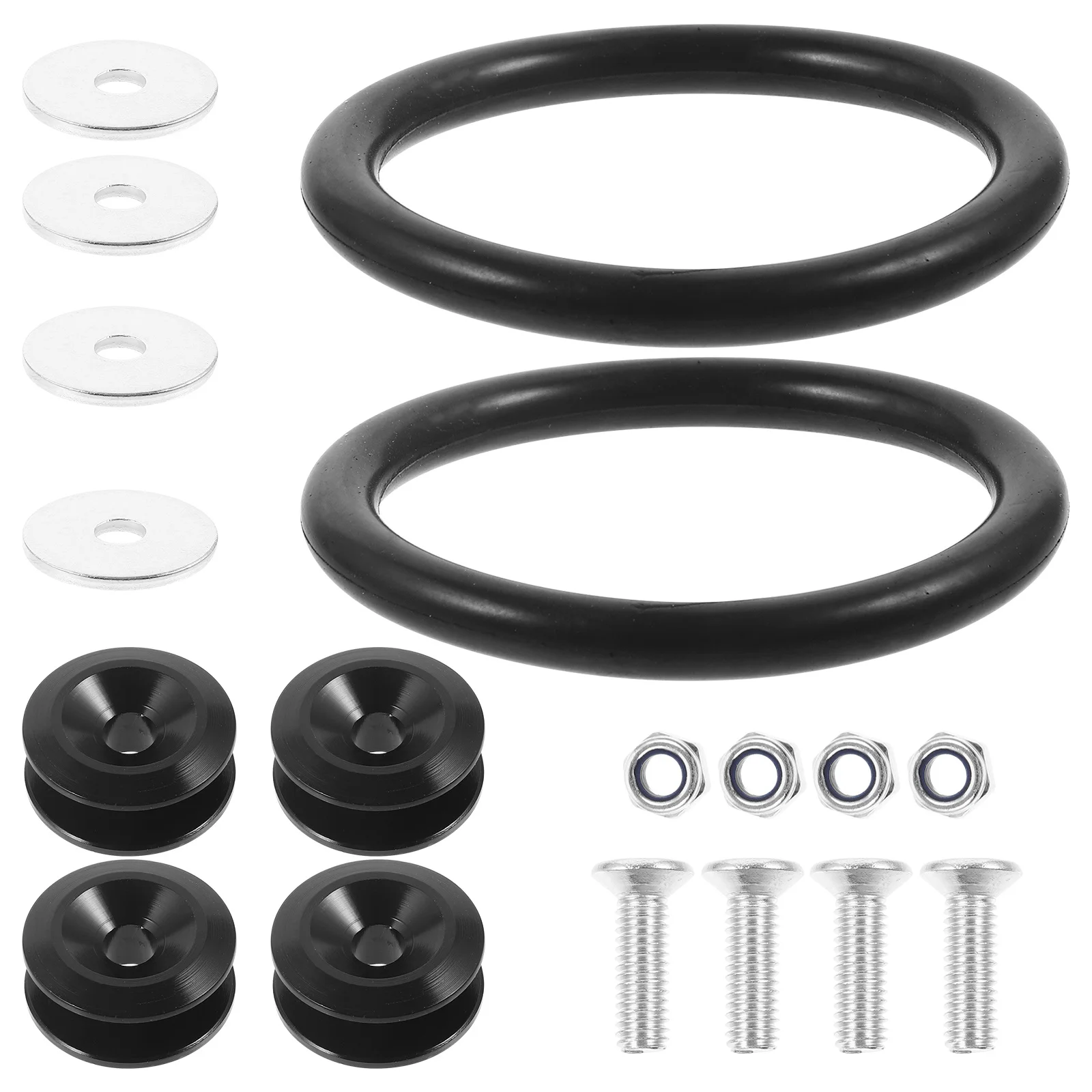 

1Set Car Bumper Fastener Clip Sturdy Reliable Metal Rubber Easy Install Quick Release Front Rear Bumper Holder