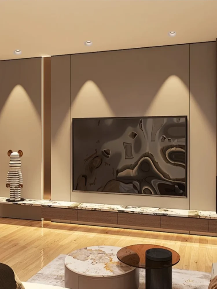 2025 New Model Curved Pendant Light - Frameless, Scaled-After-Cast, Embedded Deep Cup Anti-glare Downlight