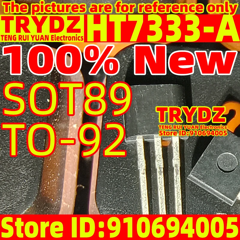 100-10pcs New HT7333-A HT7333A SOT-89 TO-92 transistor