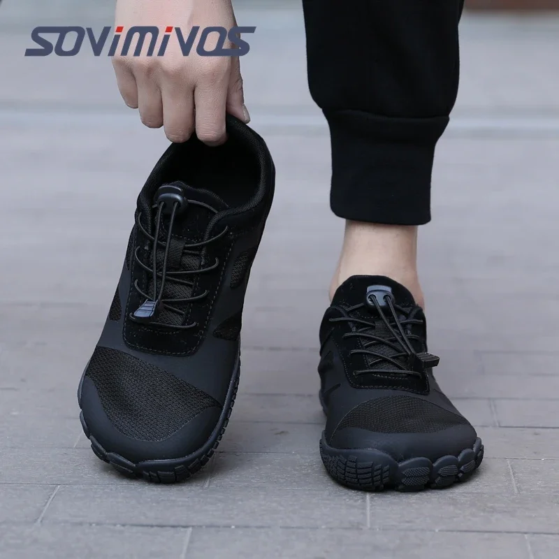 Men's Cross Trainer Minimalist Barefoot รองเท้า Zero Drop รองเท้าผ้าใบกว้าง Toe Box ผู้หญิงวิ่งลื่นกลางแจ้งเดินรองเท้า