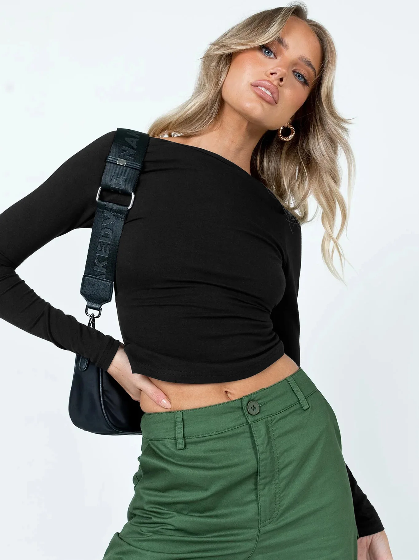 Women\'s Casual Long Sleeve T-Shirts Spring Autumn Solid Slim Fit Pullovers Backless Tees Shirt Ladies Streetwear Base Crop Tops