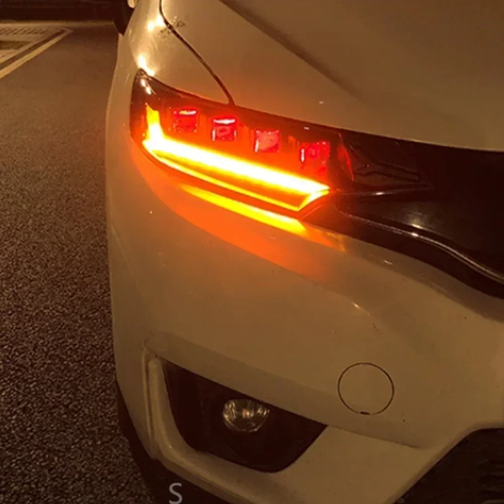 

Автомобильные передние фонари в сборе для Honda Fit GK5 2014-2020, светодиодные автоматические фары, обновление, высокое качество, 4 линзы проектора, аксессуары для инструментов