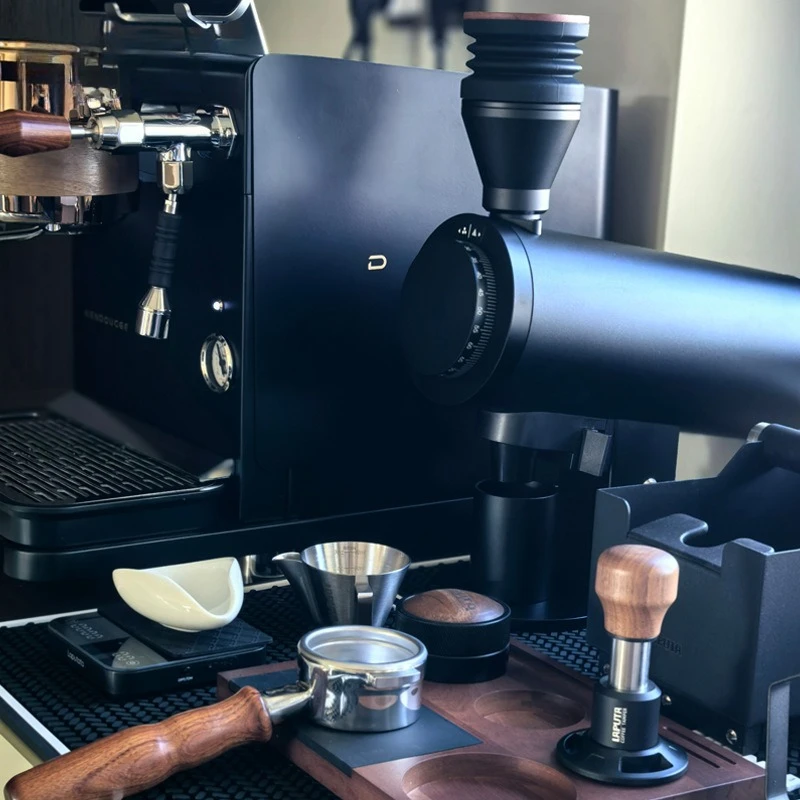 DF83V Professional Household Coffee Electric Bean Grinder SOE Flat Knife Single Dose Gold Cup Fresh Grinding Italian Style
