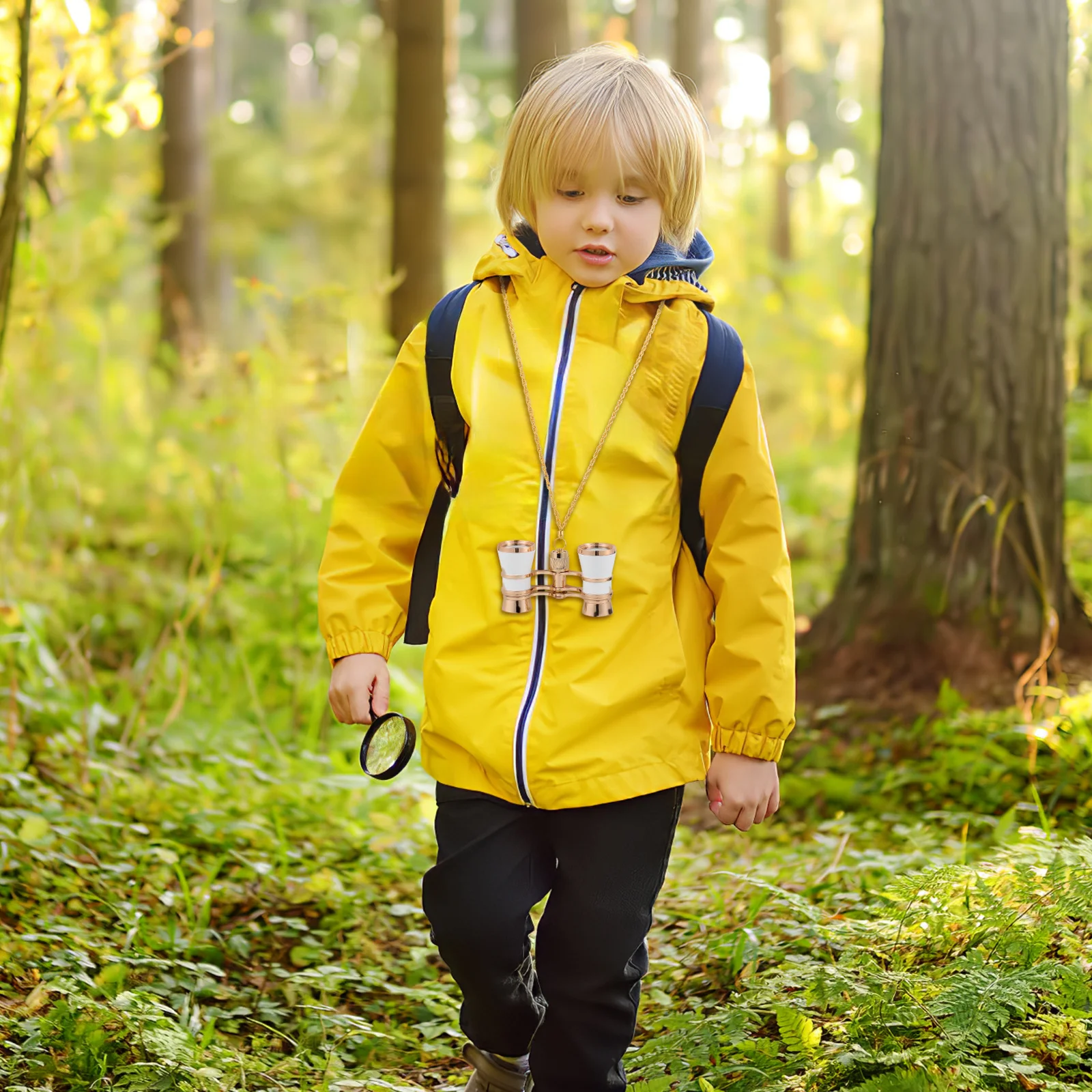 

1Set Elegant Vintage Opera Compact Lightweight Necklace Chain Travel Concert Theater Sightseeing Protective Pouch