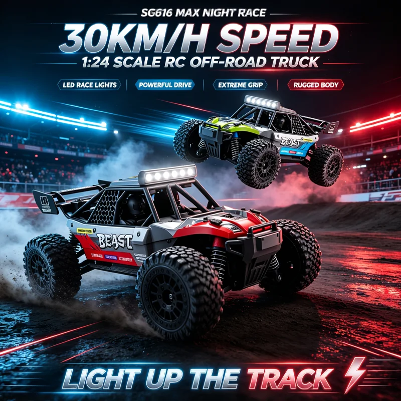 2026 New SG616 PRO 1:24 High Speed Drift Racing Car 30KM/H 4WD OffRoad Drift Remote Control Car SG616 Max Brushless Motor RC Car