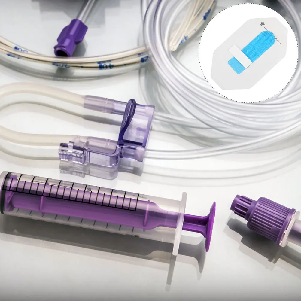 8Pcs Adhesive Catheter Fixation Tapes Breathable Soft Stabilizing Decal for Patient Daily Use No Pull Out No Skin Irritation