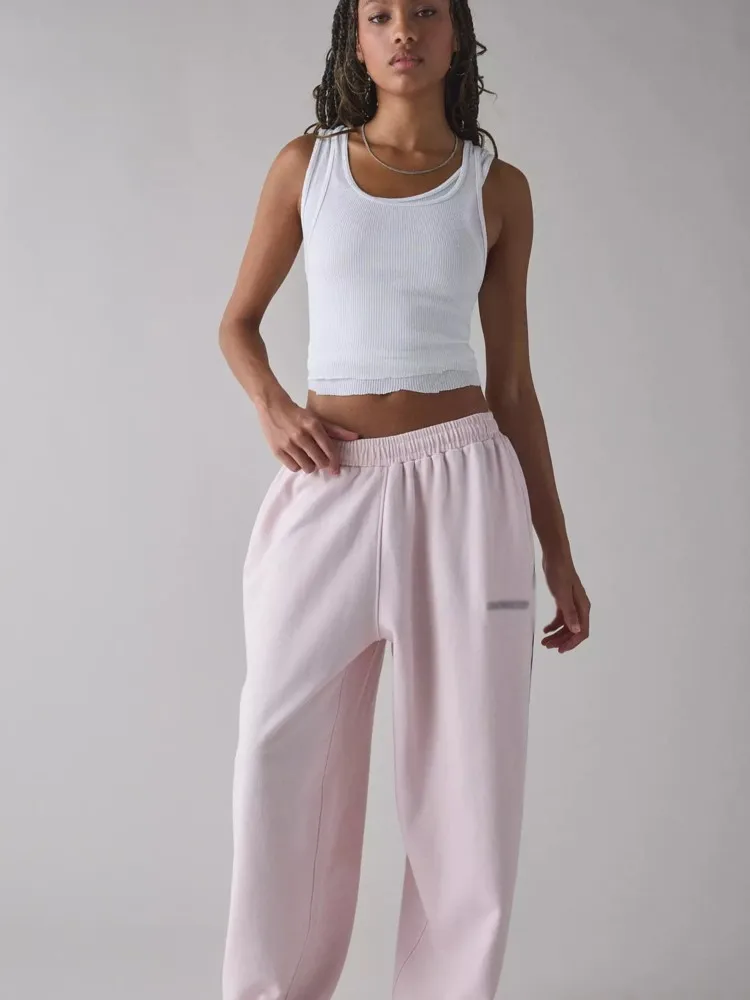 Herfst Winter Vrijetijdsbroek Dameskleding Sportpantalones Woon-werkverkeer Rechte broek Homewear Effen kleur Eenvoudige stijl