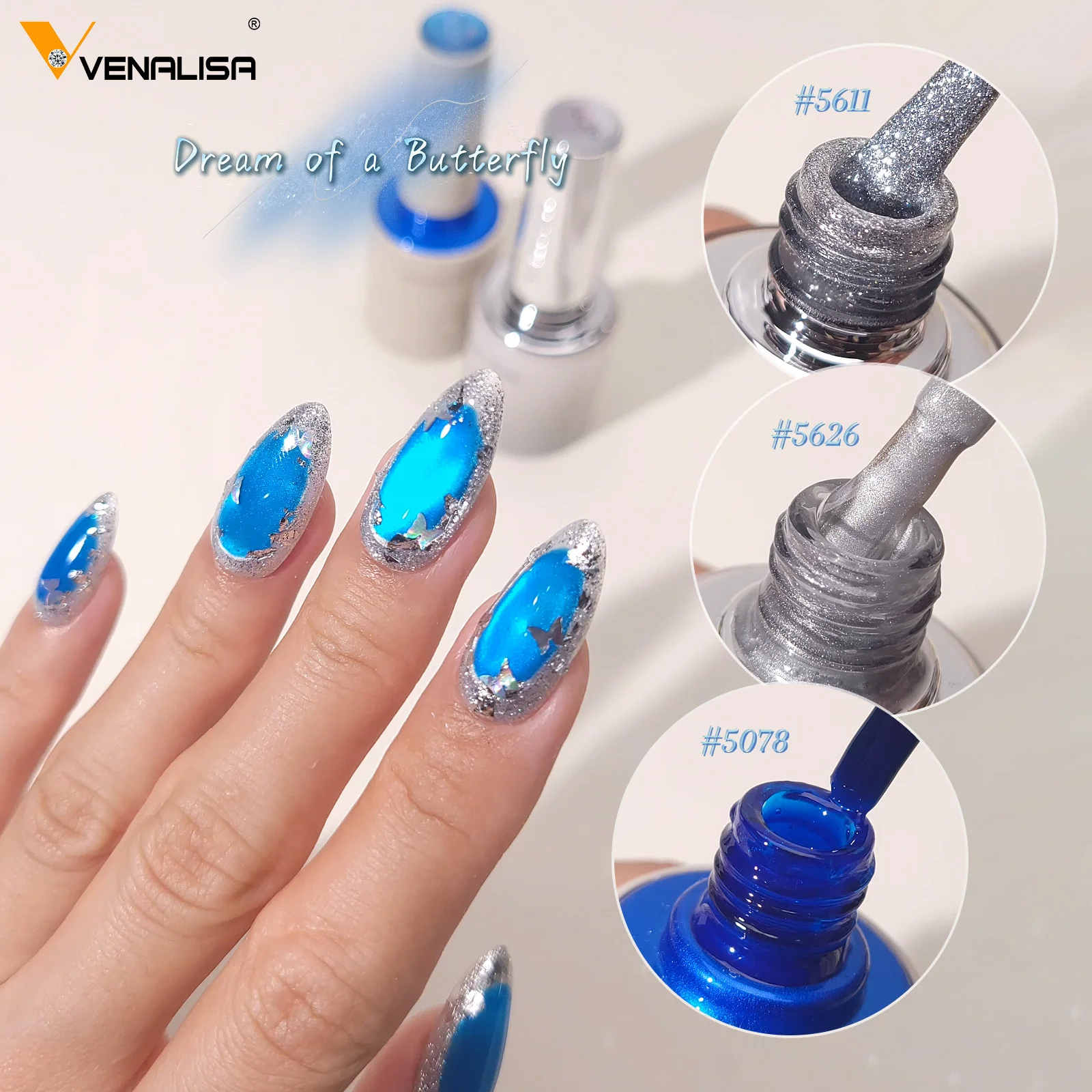 Venalisa TPO Free Hema Free 10ml Winter Nails Warm Coffee Cat Eye Nail Gel Polish Magnet Soak Off UV LED Semi Permanent Nail Gel