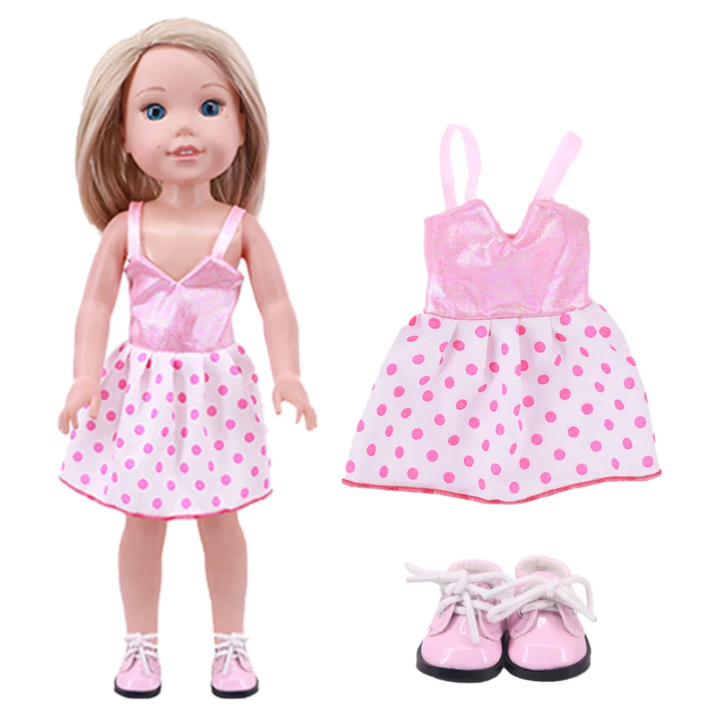 1 Set Of 14.5-Inch Doll Clothes Cute Casual Daily Clothes, For 32-34Cm Paola Reina Doll Accessories Girl\'s Toy Gifts Dolls Shoes