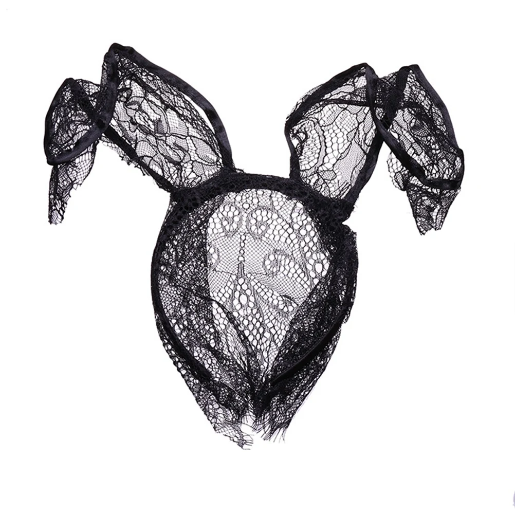 

Lace Hairband Rabbit Ear Headband Bunny Ears Party Accessories One Size Fits Masquerade Halloween Prom Gifts