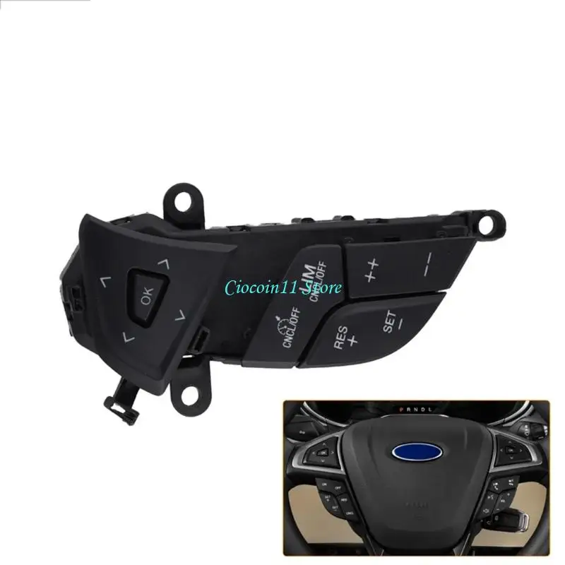 Y1UB Reliable Vehicle Steering Wheel Switches DG9Z-9C888-AD DG9Z 9C888-AC DG9Z-9C888-AB 2013 2023 With 50000 Press Durability