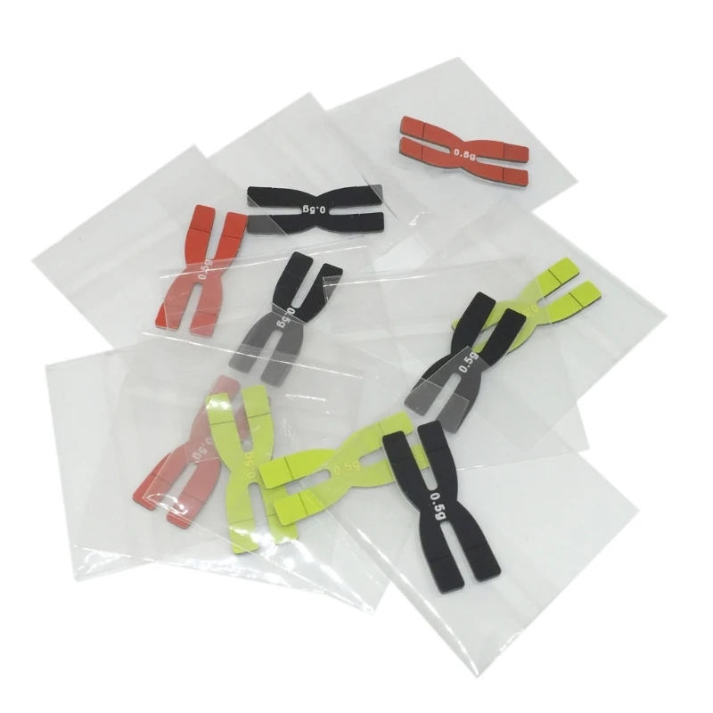 3 Pcs Silicone Badminton Racket Weight H Shape 0.5g Racket Head Strips