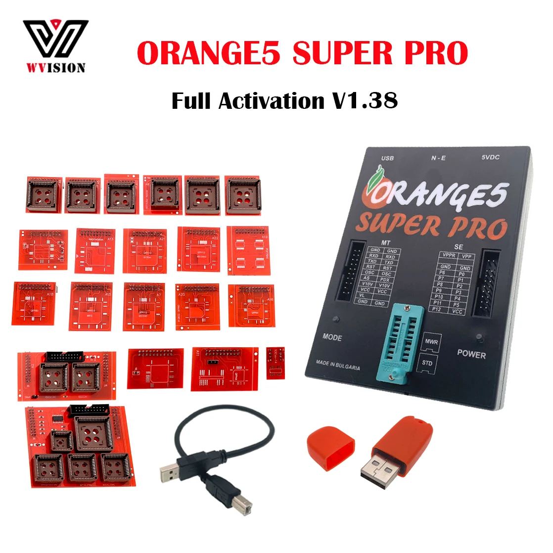 

Orange 5 Super Pro V1.38 Full Activation Orange5 Professional Programming Tools Full Adapter Car ECU Programmer Add New Licenses