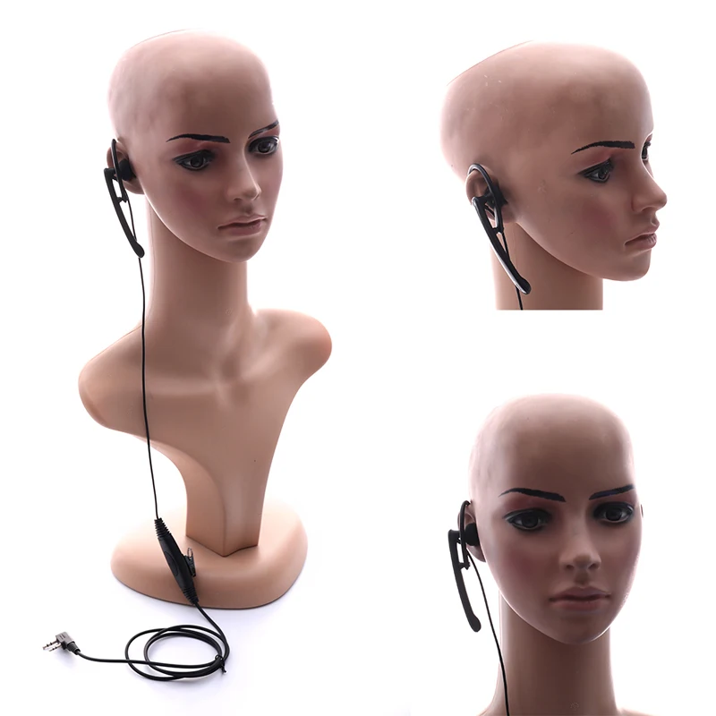 جديد الأذن قضيب سماعات 2 دبوس الأذن بار سماعة Mic PTT Mic التكتيكية سماعة ل اسلكية جهاز لاسلكي Uv-5r BF-888S UV-82 UV-8D