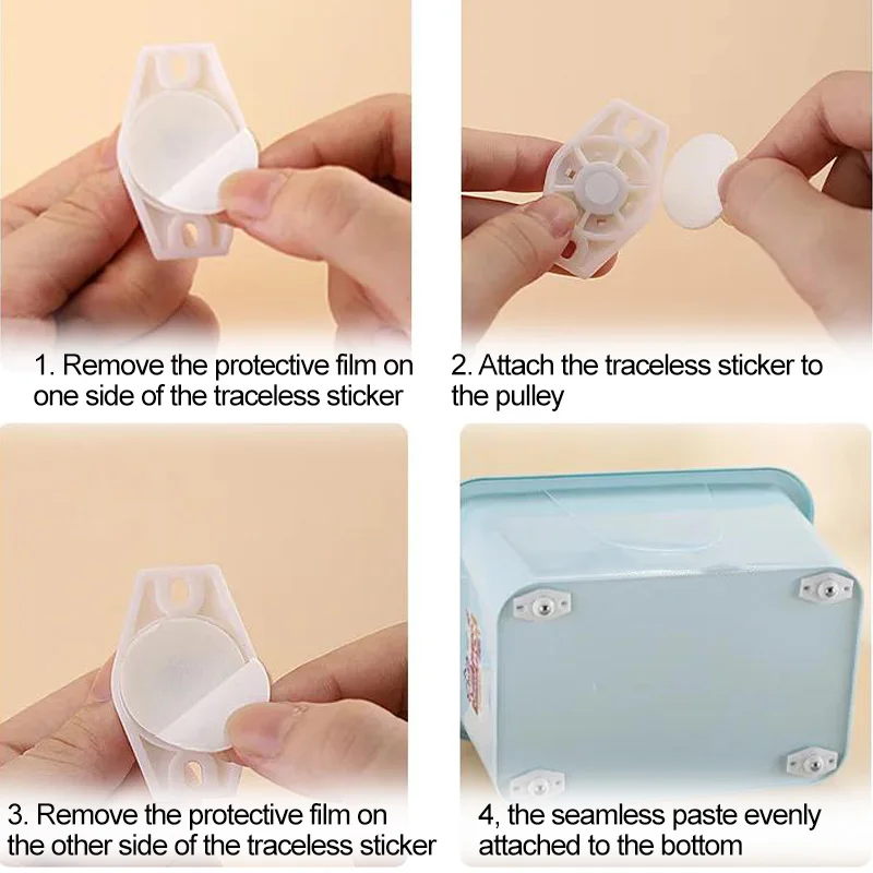 Universal Wheel Ball Pulley Paste Mute Movable Small Wheel Household Hardware Accessories Wear-resistant Bearing Casters