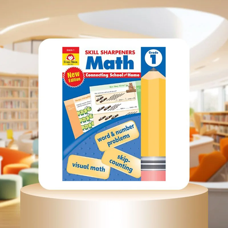 Skill Sharpeners Math Grade 1 2021 Revised Edition EvanMoor EvanMoor 9781629389868 Book
