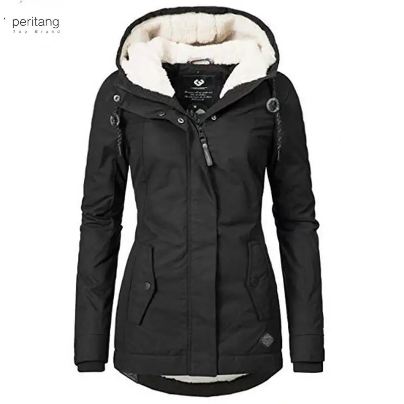 

Women Winter Clothes Ladies Coats and Jackets Harajuku Jacket Elegant Fashion Parkas Hoodies Long Sleeve Cotton Coat