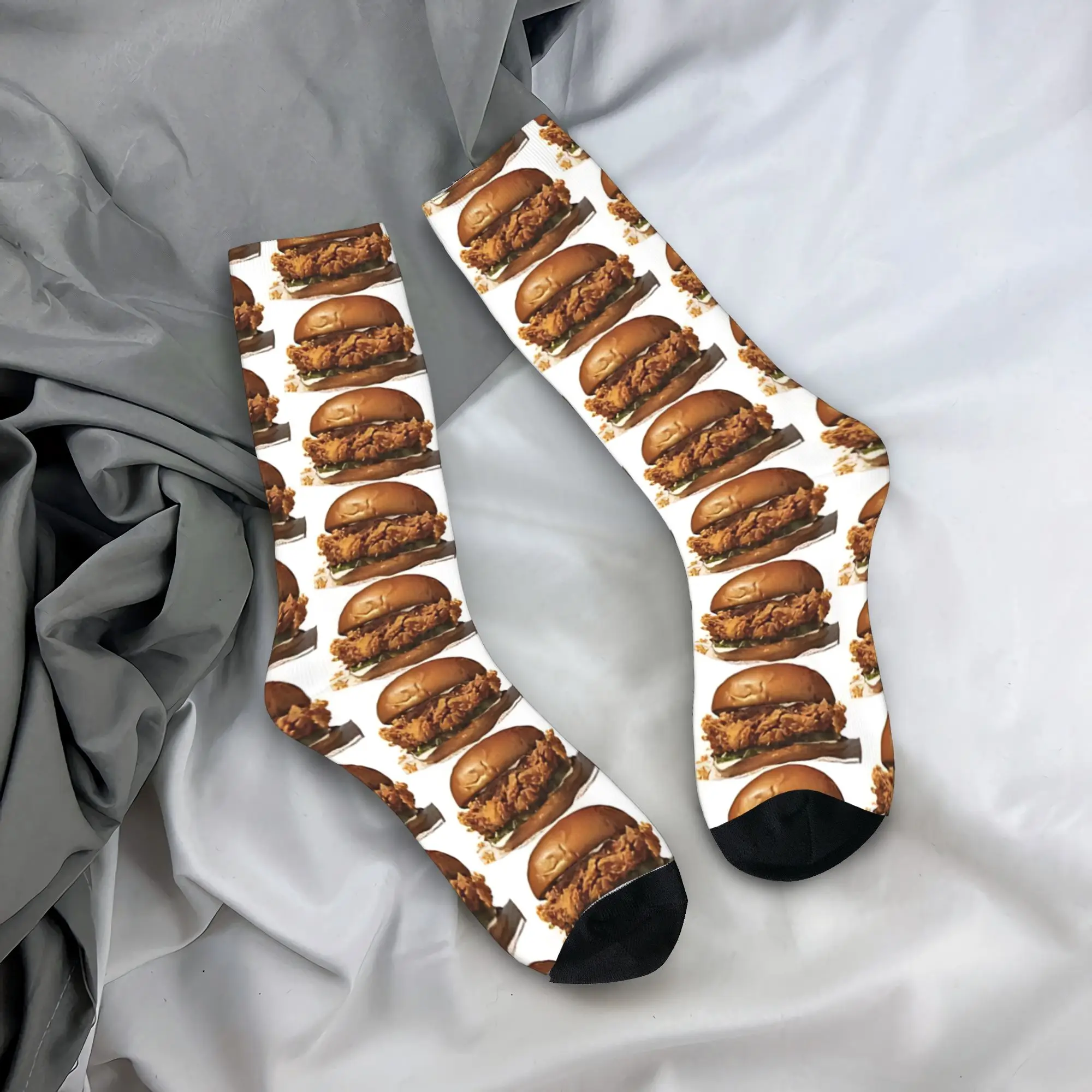 

Pp Chicken Sandwich Socks Autumn Sandwich Stockings Funny Men Soft Socks Design Skateboard Non Slip Socks