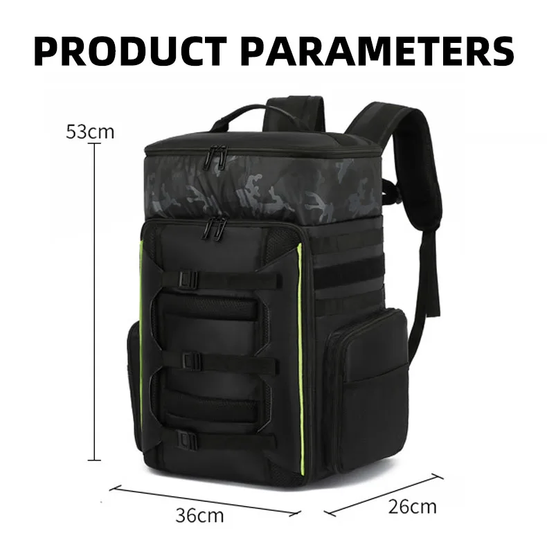 UAV-Drohnen-Kletterrucksack Großer Fotografie-Kamera-Sport-Outdoor-Rucksack Trocken-Nass-Trennung Tragbarer Business-Laptop-Gepäckrucksack – Detail 1