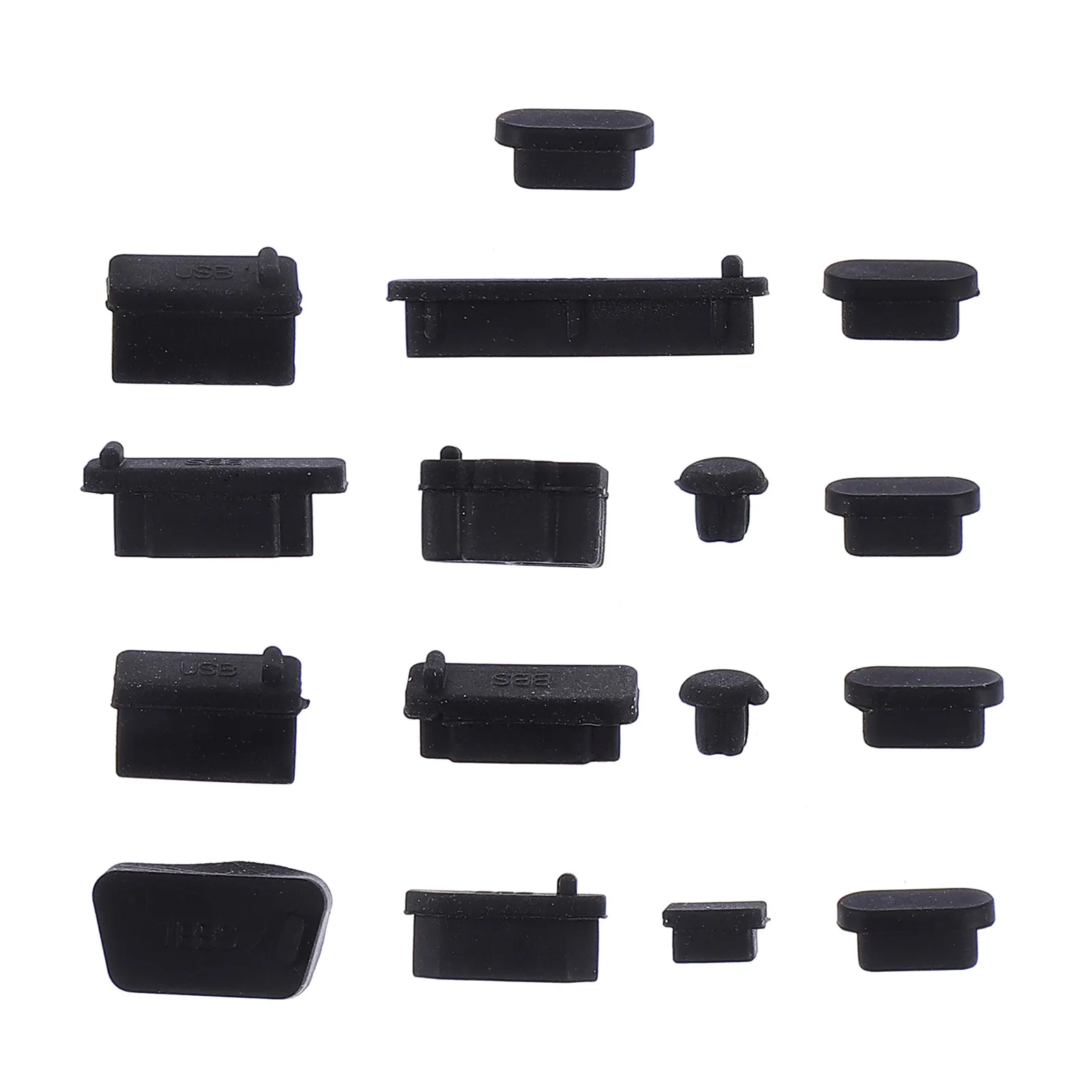 5Sets Laptop Dust Plug Silicone Covers Universal Port Stopper Protector Notebook Computer Interface Dustproof Cleaner