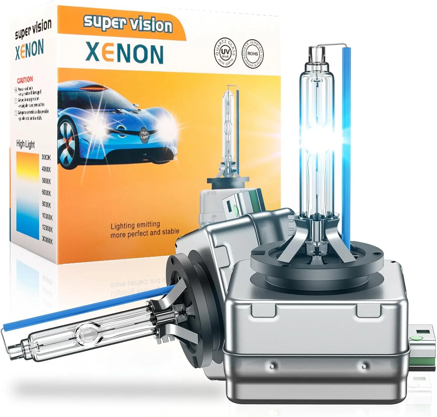 

D3S HID ксеноновые лампы для фар, 8000K белый синий, модернизированная 350% яркая сменная ксеноновая лампа дальнего и ближнего света, упаковка из 350%