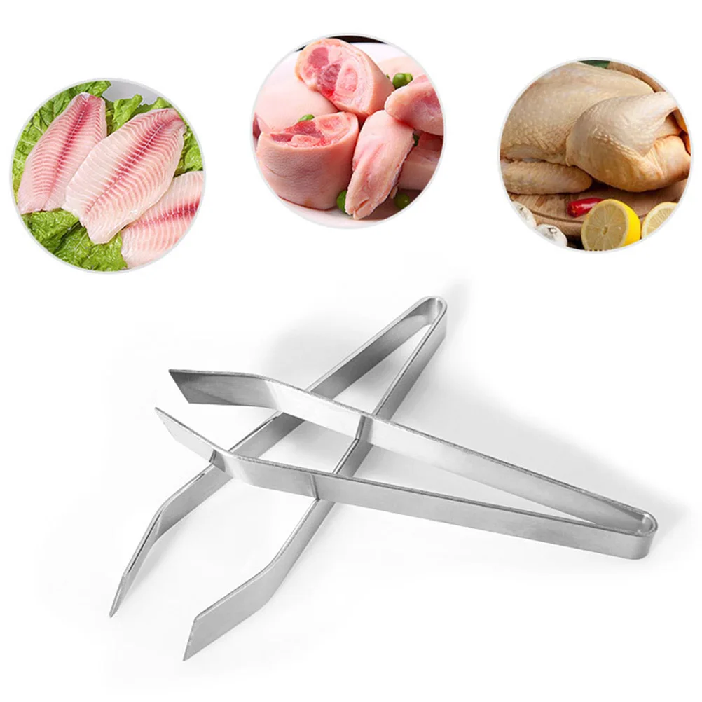 

Fish Bone Tweezer Stainless Steel Craft Tool Fine Tip Professional Picker Clip Remover Deboner Easy Clean Kitchen