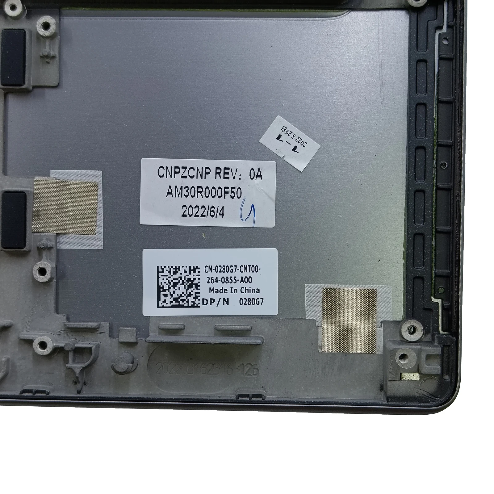 0280G7 for DELL Latitude 7310 Laptop Top Case 100% Tested Notebook Top Cover