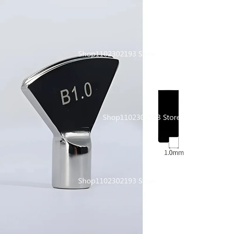 Leather Creaser Tips Creasing Tool French Fan Shape Heater Head M5 Thread for Making Arched Edge and Creasing Decoration Line