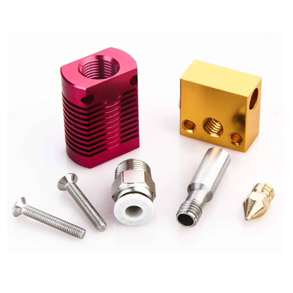 Mk8 Geassembleerde Extruder Hot End Kit Voor Ender 3 Cr10 Printer 1.75Mm 0.4Mm Mondstuk Aluminium Verwarmingsblok 3d Printer Accessoires