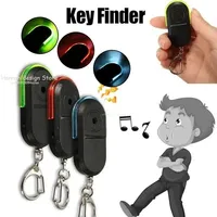 Portable Wireless Anti-Lost Alarm Key Finder Locator Keychain Whistle Sound LED Light Mini Search Anti Lost Key Finder Styling