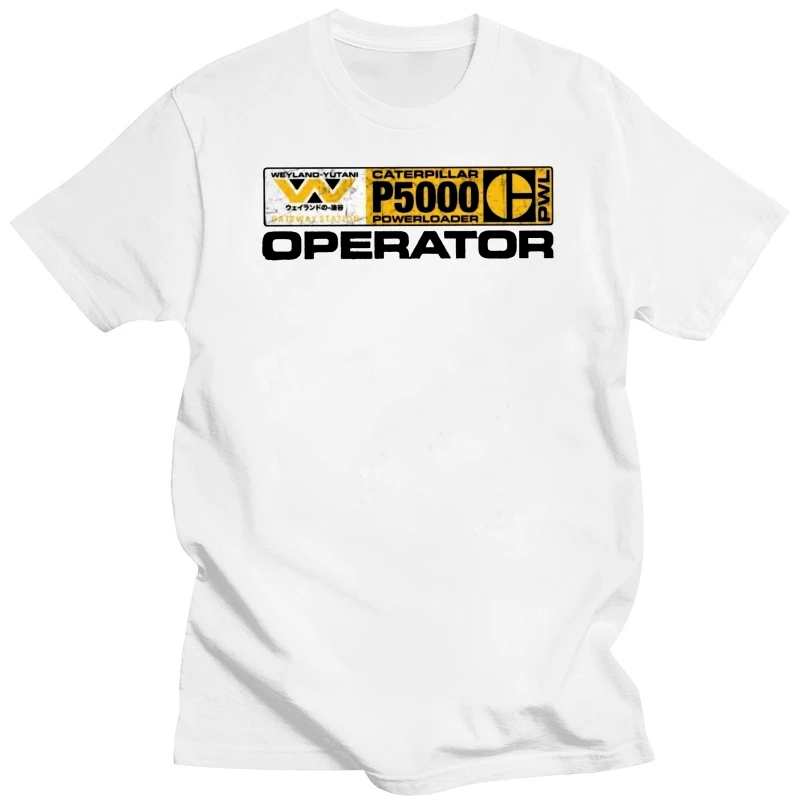 Powerloader Operator Alien T-Shirt Men Weyland Yutani CORP Colonial Marines Ripley Novelty 100% Cotton Tee T Shirt Gift Tops