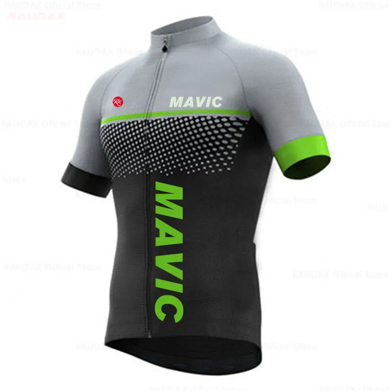 Rx Mavic-Quick Dry Cycling Sportswear for Men, Short Sleeve MTB Jersey, Cycling Shirt, Uniform, 2023