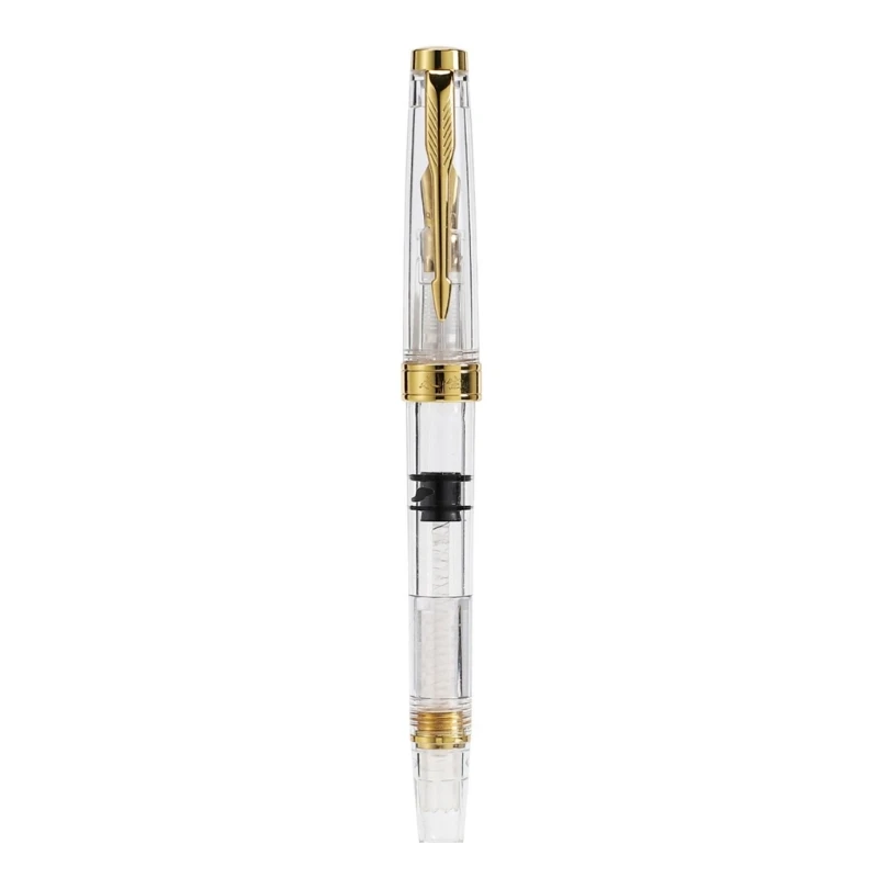 

L4MD Clear Fountain Pen Pend Prise Pen Pen Практическая каллиграфия ручка бизнес -ручка школьные принадлежности