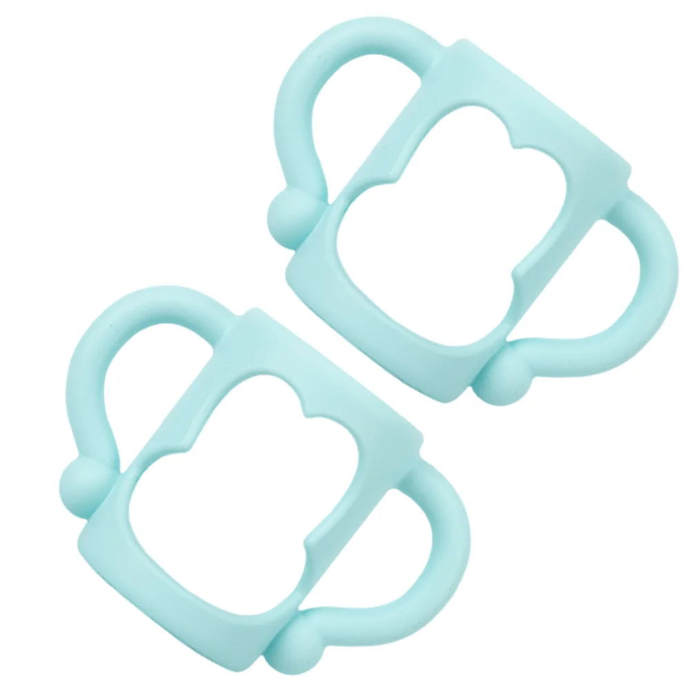 

2pcs Universal Silicone Baby Milk Bottle Handles Non-slip Ergonomic Design for Toddlers Durable Safe Feeding Bottle Handle