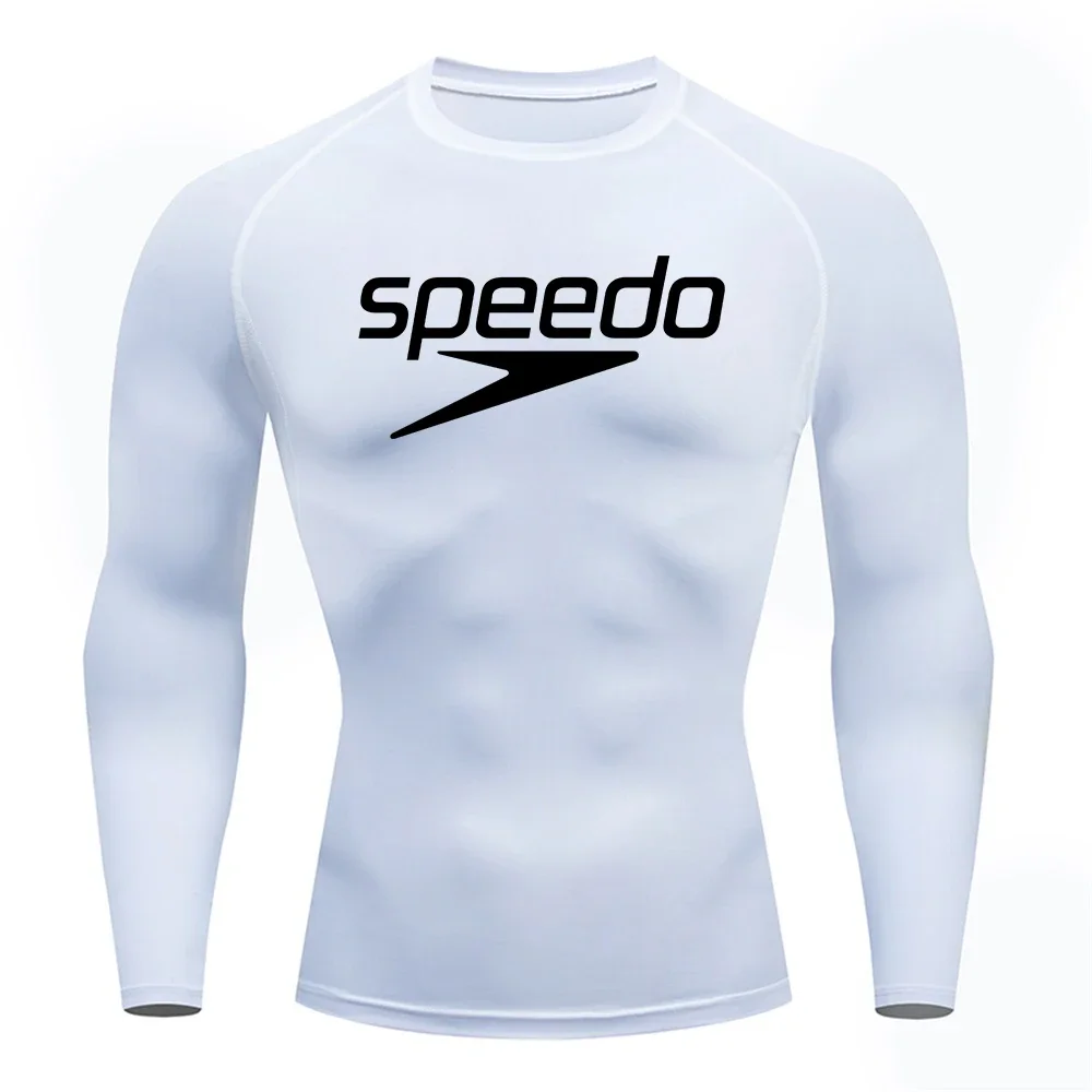 Men Rash Guard Surfing Diving Tee Swimwear Tight short Sleeve T Shirt Swim Floatsuit Top UV Swimming RashGuard Prevent Jellyfish image 4