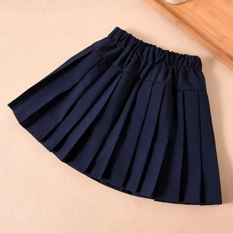 Student Uniform School Girls Pleated Skirt Baby Toddler Teenage Girl Short Skirts Kids Performance Skirts Children Clothes