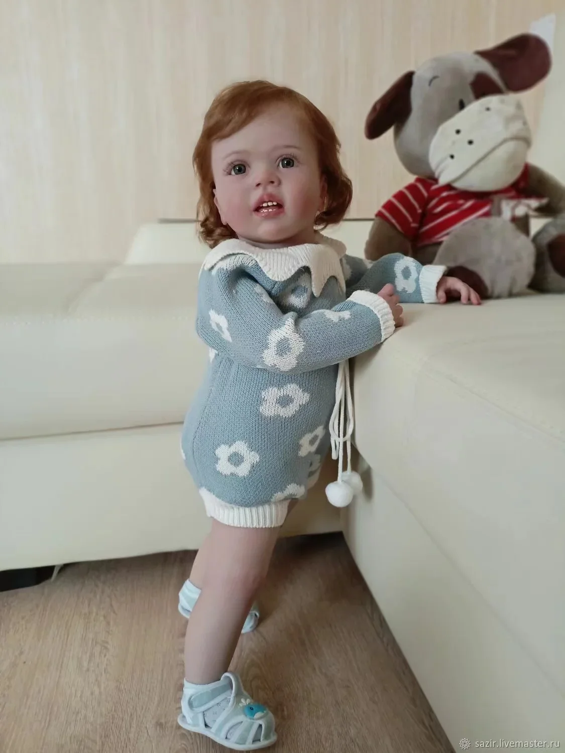 SINO-BB Personalizowana, limitowana edycja 73cm Reborn Baby Wini z ręcznie wszczepionymi włosami, gotowa lalka, prezent na Boże Narodzenie