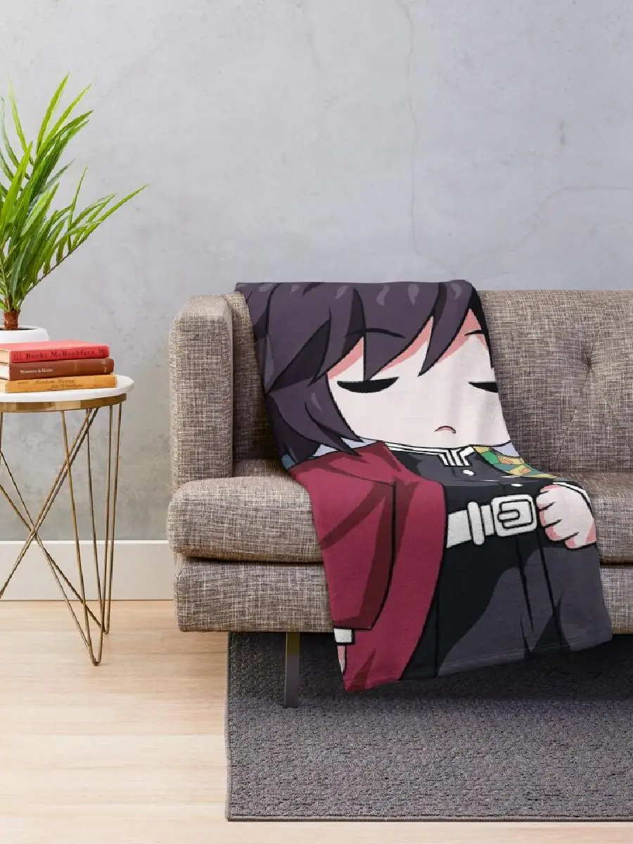 Demon Slayer Giyu Tomioka Throw Blanket  Cozy and Stylish Home Textile for Your Living Space