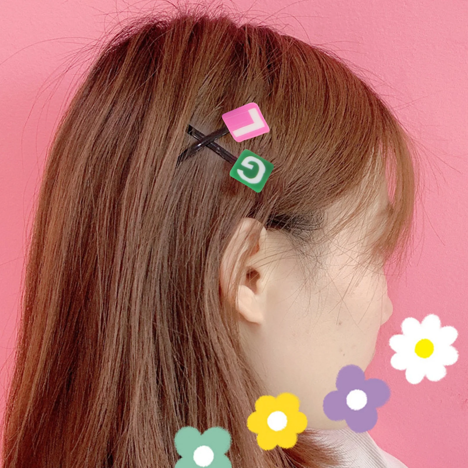 

52pcs Polymer Clay Jewelry Accessories Soft Ceramic Hair Decorations Alphabet Cane Sticks Women DIY Craft Bright Colors