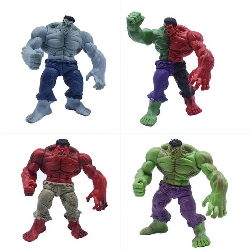 

4Pcs/set Marvel Avengers Hulk PVC Action Figure Toys Fashion Ornament Model Collection Decoratio Charm Birthday Gift