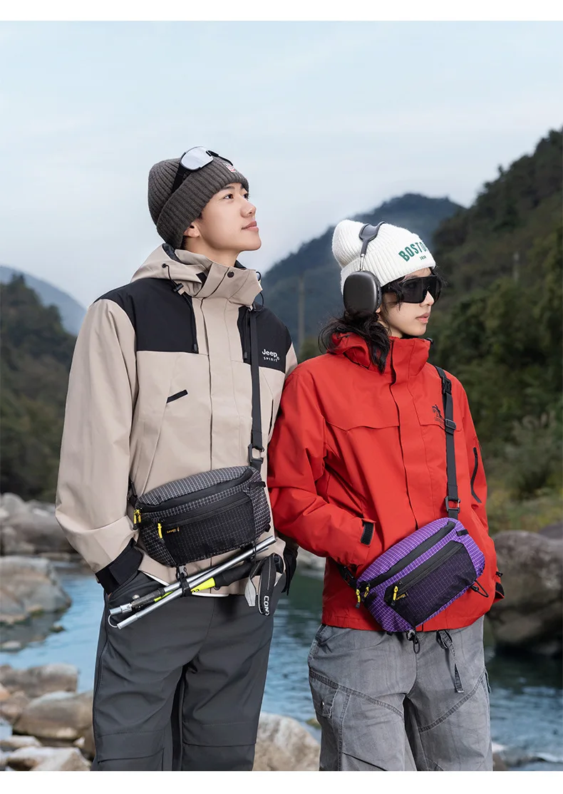Outdoor Wandern Taktische Brusttasche Große Kapazität Wasserdichte Nylon Umhängetasche Sport-Rucksack Hüfttasche für Männer und Frauen – Detail 21