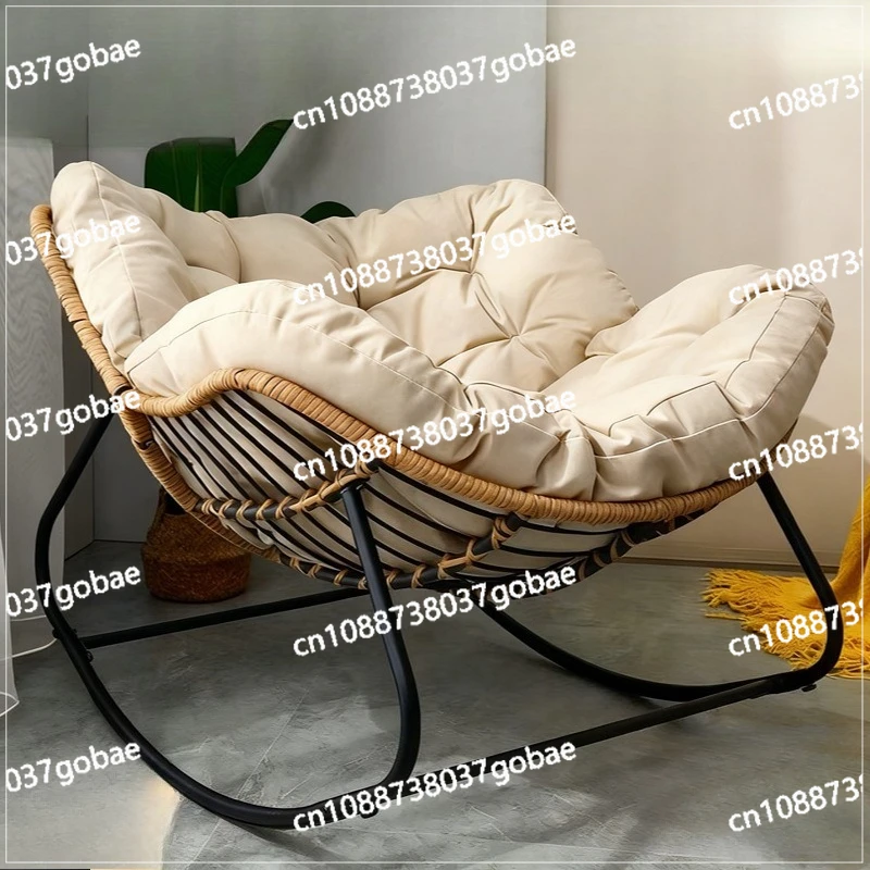 مصنع كرسي هزاز بالجملة كبيرة الحجم قابلة للتنفس في الهواء الطلق كرسي هزاز للتخييم السحري مع وسادة